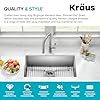 KRAUS Standart Pro 30 -inch Undermount Single Bowl 16 Gauge Stainless Steel Kitchen Sink, KHU100-30