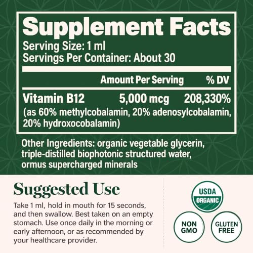 Global Healing Center 784922630681 Vitamin B12 Sublingual Supplement