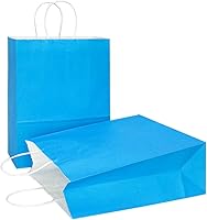 Vista 52 de AZOWA Bolsas de regalo Mini bolsas de papel kraft con asas (4 x 2.4 x 6 pulgadas, negras, 25 unidades)