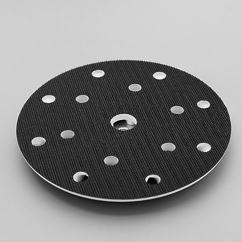 Be In Your Mind Klett-Stützteller 6 Zoll 150mm 15 Löcher Kompatibel mit Makita BO6050 BO6050J Exzenterschleifern Polierscheibe Schutzpolster Schleifwerkzeuge