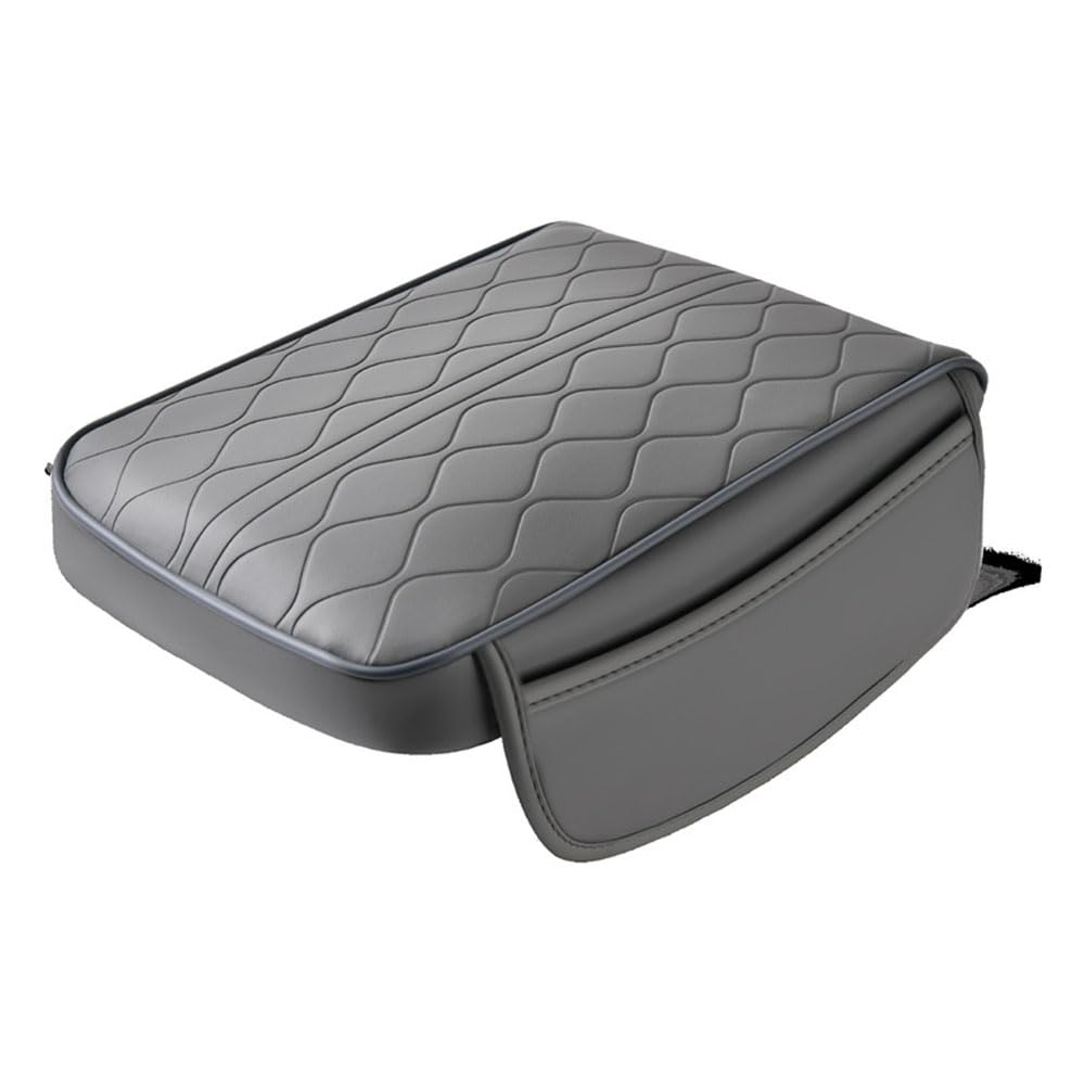 SSYYSS Auto Car Centre Console Cover Armrest Cushion Pad for Ford Focus (C307 C346 C519 2004-2025 2026),Vehicle Arm Rest Box Protector Guard,Side Pockets Storage Interior Styling Accessories,Grey
