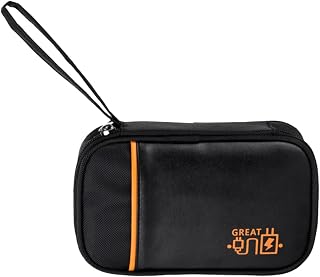 FAVORTALK Cable Bag Organiser Portable Electronics Accessories Organizer 2 Layers Pouch Water-Resistant Carry Case All-in-One Gadget Storage Bag, Black 2 B21716