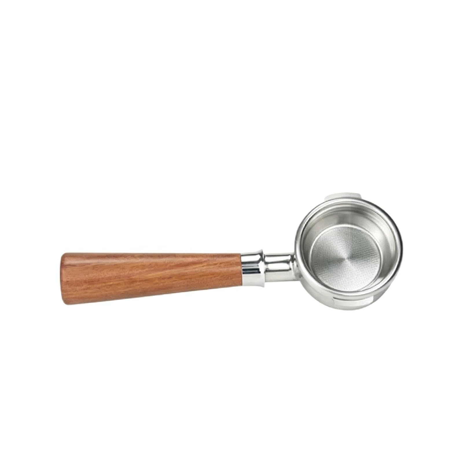58 Mm Bodenloser Siebträger, Kompatibel Mit Breville, BES900XL / BES920XL / BES980XL – Inklusive Filterkorb Aus Edelstahl 304(Beech wooden handle)