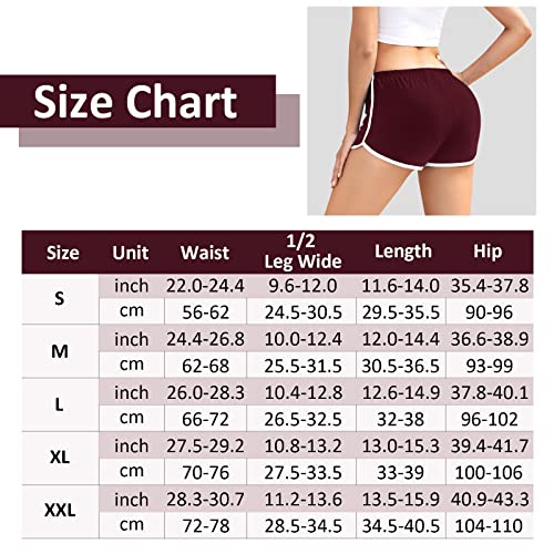 Apoway 6 Packs Dance Shorts Cotton Sports Short Waistband Women Summer Sports Shorts Yoga Shorts For Women… #TOP1
