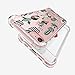 iPhone 6 Plus Case, Crystal Clear Case with Floral Pattern Design Cute Funny Cactus Bumper Protective Case for iPhone 6 6S Plus 5.5 Inch Girls Flowers Soft Flexible Silicone TPU Slim Fit Flower Cover