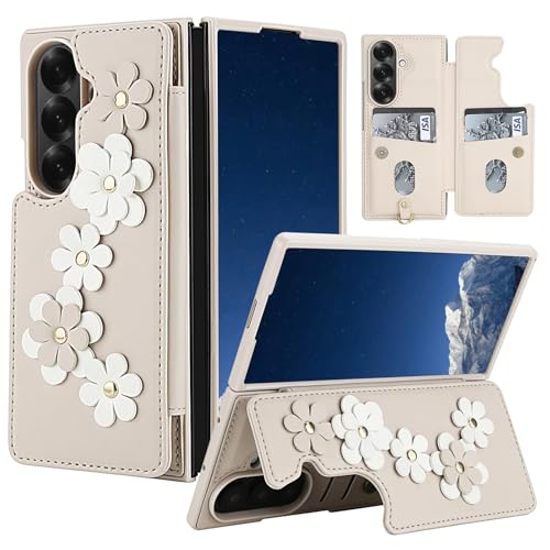 Konstreet For Samsung Galaxy Z Fold 7�p �E�H���b�g�P�[�X ���U�[�����t���b�v�J�[�h�z���_�[ �t���b�V���l�X �X���[���t�����[�� �N���X�{�f�B�X�g���b�v �E�H���b�g�P�[�X Galaxy Z Fold 7�p �z���C�g