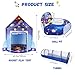 3 in 1 Rocket Ship Play Tent with Tunnel Ball Pit for Kids Space Themed Pop Up Playhouse Indoor Outdoor Astronaut Tent Set Toy Gift for Boys Girls Toddler Baby Child Games Birthday Party