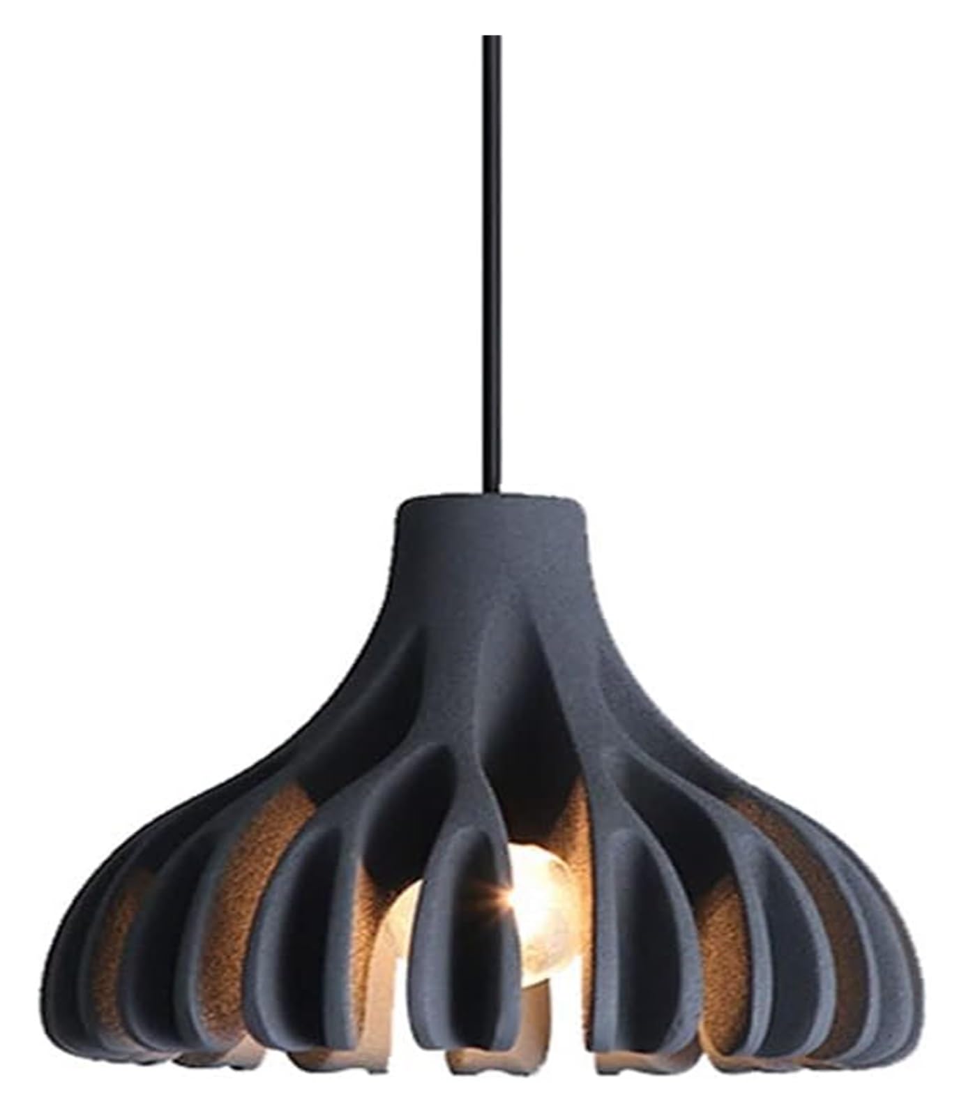 SYAXVOM Eco Friendly Resin Industrial Chandelier E27 Hanging Ceiling Lamp for Restaurants Bedrooms Corridors Adjustable 200cm Sand Color Stylish Home Decor