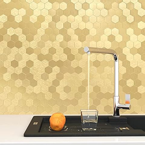 BeNice Peel and Stick Hexagon Tiles Cover