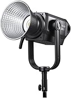 Vista 2 de Godox Luz LED bicolor conocida M300Bi con sistema de enfriamiento silencioso y 7 efectos FX integrados (negro)