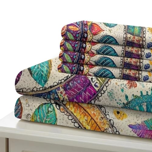 Housse de couette mandala bohème 135x200 pour une déco de chambre chic - 7