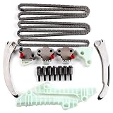 LINNCAS Engine Timing Chain Kit with Timing Chain Tensioner Guides Sprocket Compatible with for DeVi