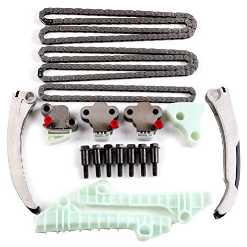 Linncas Engine Timing Chain Kit With Timing Chain Tensioner Guides Sprocket Compatible With For Deville 94-05 Ts21019A #TOP5