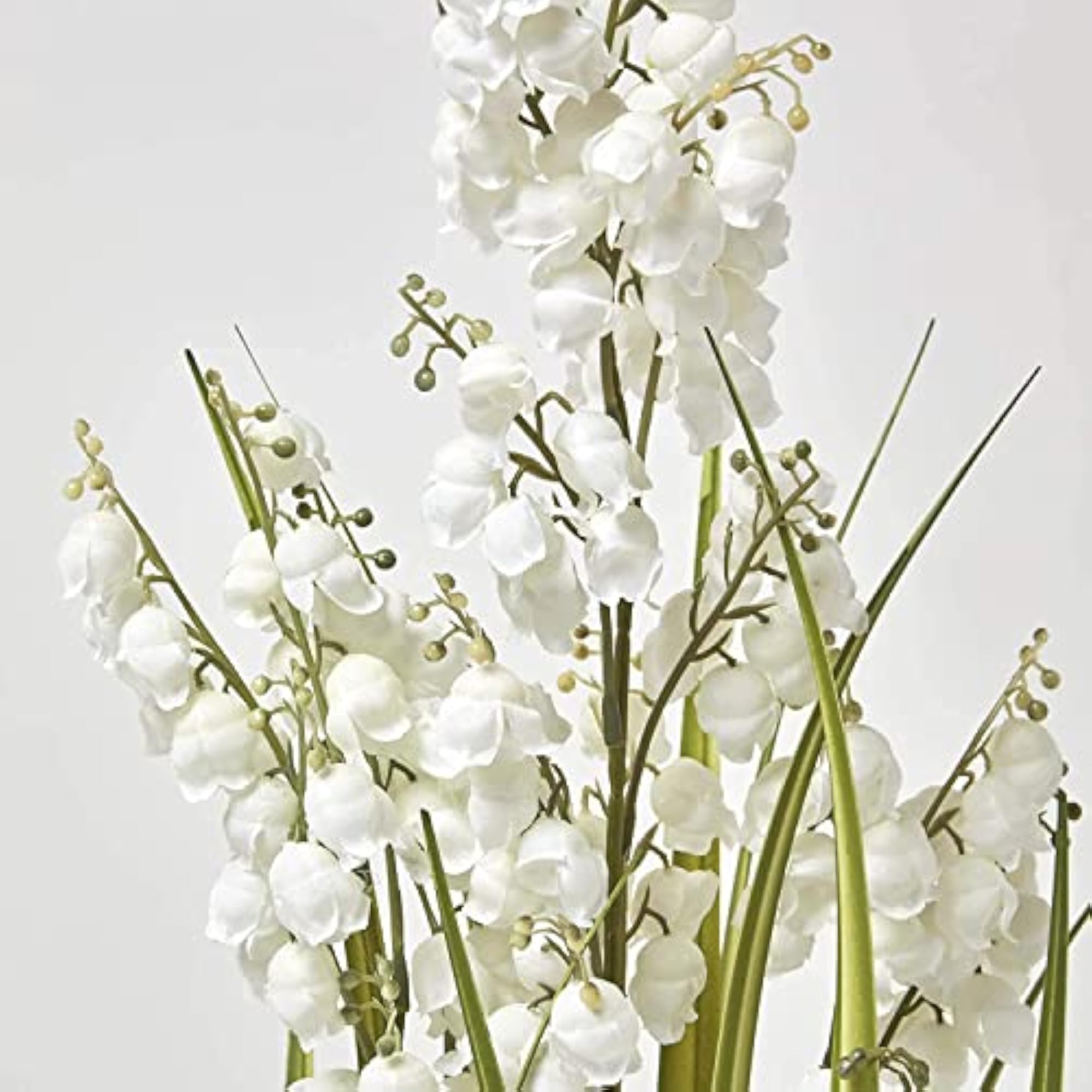 Artificial Grass Flower Plant with Basic Pot for Home Decor