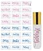 Got Oil Supplies Vinyl Essential Oil Labels - Fits 10ml Roller Bottles and Boston Round Glass Vials - 24 Blue & Pink, Gold or Silver Bottle Stickers To Choose From (Blue & Pink)