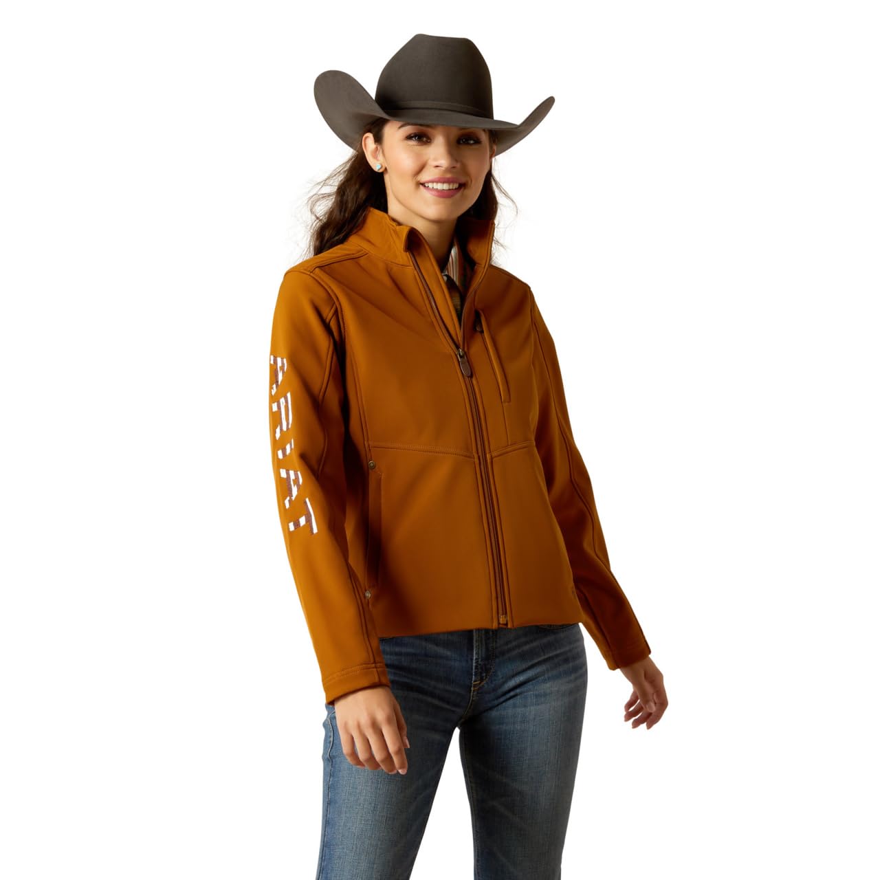 Ariat Women's New Team Softshell Jacket – Wind and Water Resistant Jacket