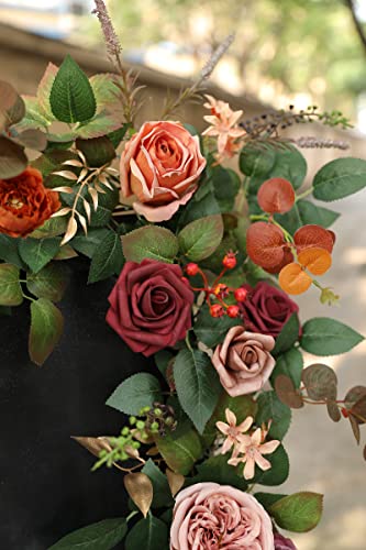 Yyhuawu 6Ft Artificial Rose Flower Garland Wedding Table Garland Mantle Floral Arrangements Decor Handcrafted Diy Dinner Centerpieces For Party Bridal Shower Reception Sweetheart Table Decoration #TOP2