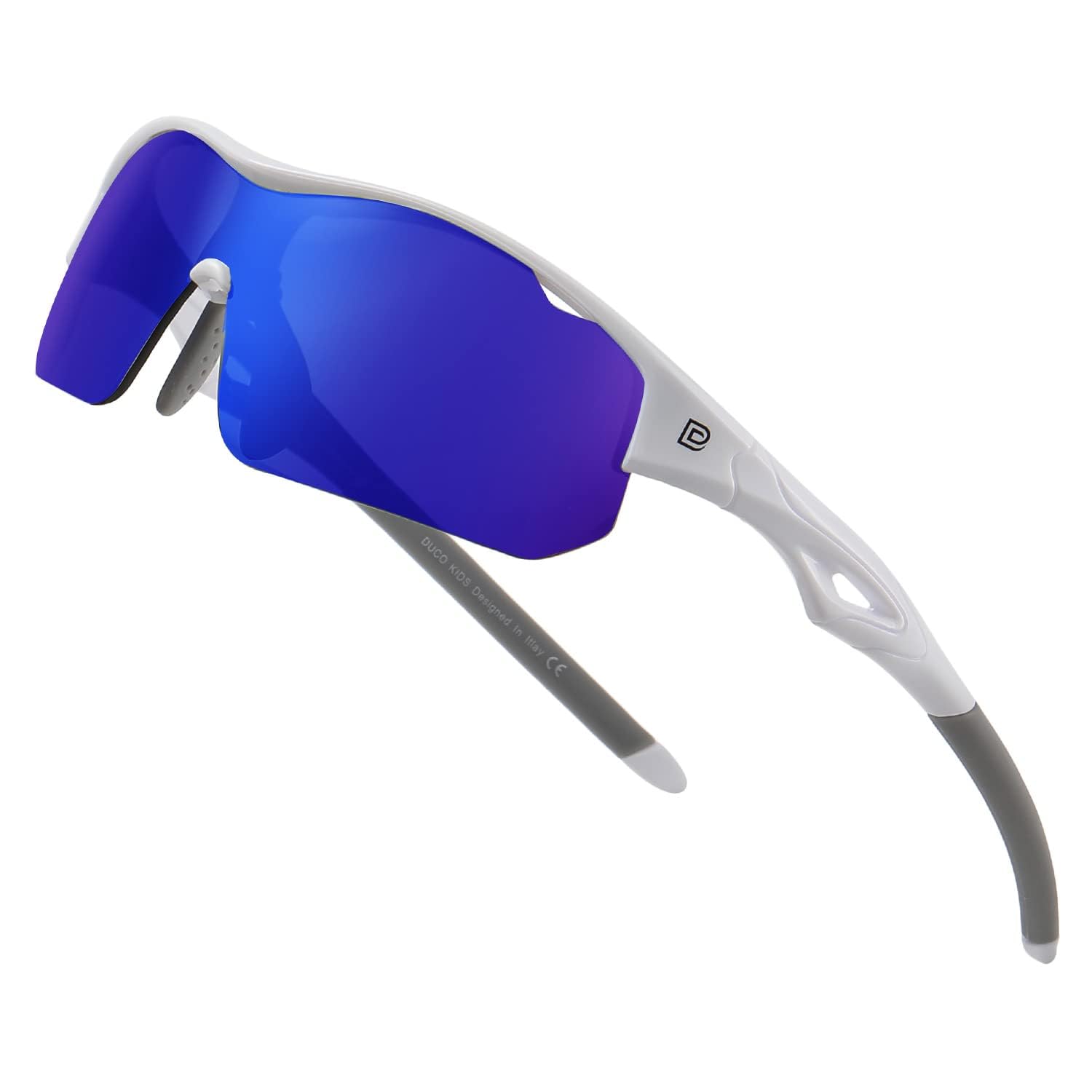 DUCO Deportes Jóvenes Gafas de Sol de Béisbol para Niños Irrompibles Marco TR90 Gafas de Sol Ligeras para Niños y Niñas DK26