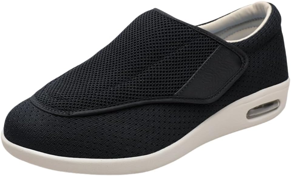 Diabetic Shoes Men Women Wide Width, Swollen Feet Shoes for Neuropathy, Diabetic Pain Relief with Top Flap Hook and Loop Fastener