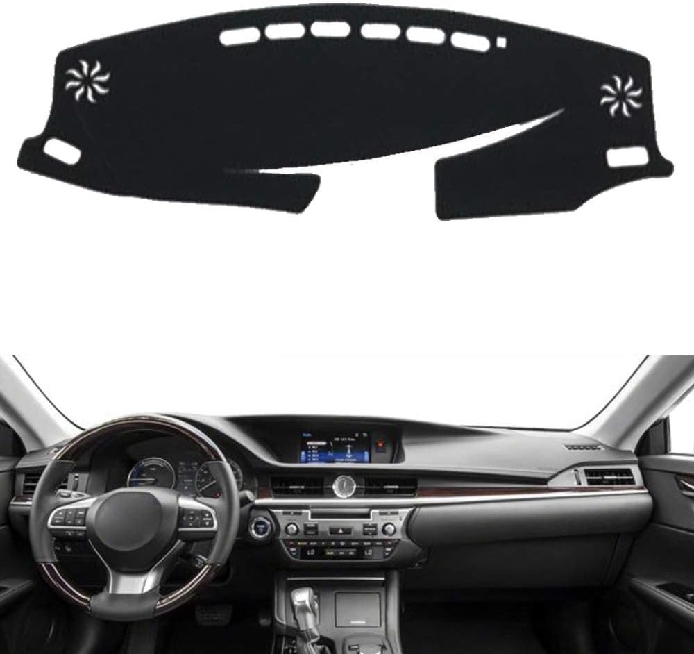 Car Auto Dashboard Cover Compatible with Lexus ES200 ES300H 250 2014 2015 2016 2017 2018 Left Hand Drive Dashmat Pad Carpet Dash Mat