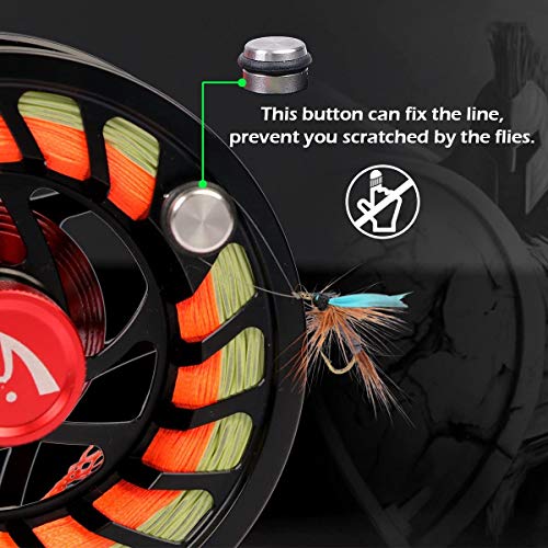 Maximumcatch Sparta Fly Reel Fully Sealed Lightweight Expert Fly Fishing Reel(3/5wt, 5/7wt, 7/9wt, 8/10wt) (Black, 8/10wt) - Image 5