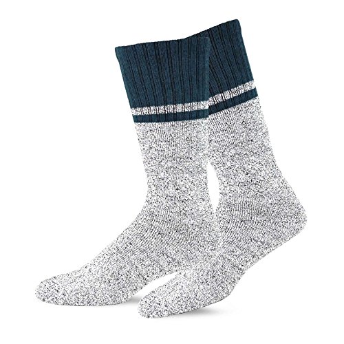 Eco Friendly Heavy Weight Recyled Cotton Winter Thermal Boot Socks 4 Pair (9-11, Colorblock) #TOP5