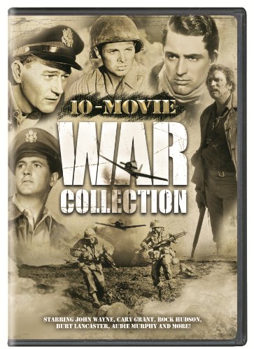 War, 10-Movie Collection: The Eagle and The Hawk / The Last Outpost / Bengal Brigad / Jet Pilot / Ulzana's Raid / To Hell and Back / In Enemy Country / Raid on Rommel / Battle Hymn / Wake Island(Packaging may vary)