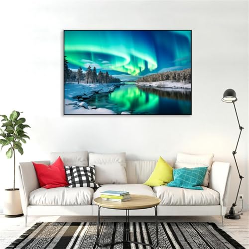 Toile murale aurore paysage nature MOBYAT tableau 45x30cm