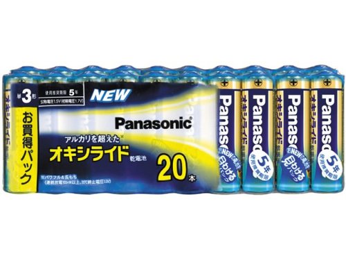 Amazon.co.jp: オキシライド乾電池単3形20本パック ZR6XJ/20SW : 家電