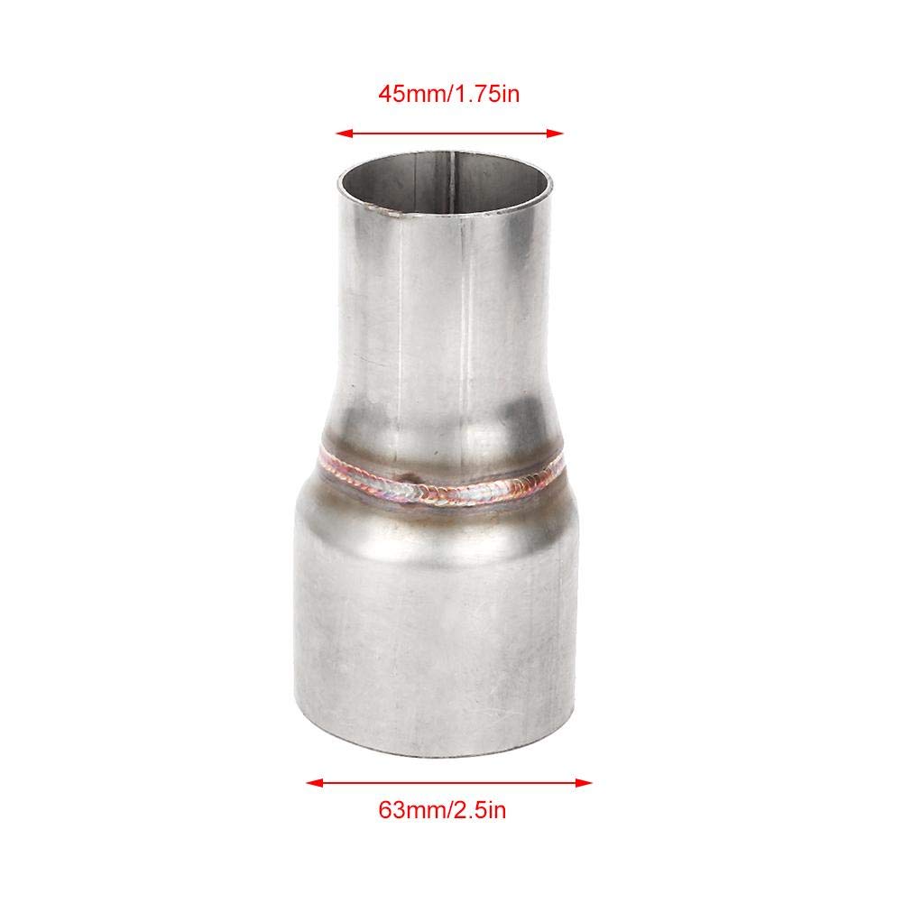 Tubo di collegamento del riduttore di scarico 63 mm a 45 mm Adattatore di collegamento standard per uso automobilistico Acciaio inossidabile resistente