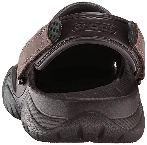 crocs Men's Swiftwater Clog M Mule, Espresso/Black, 7 M US