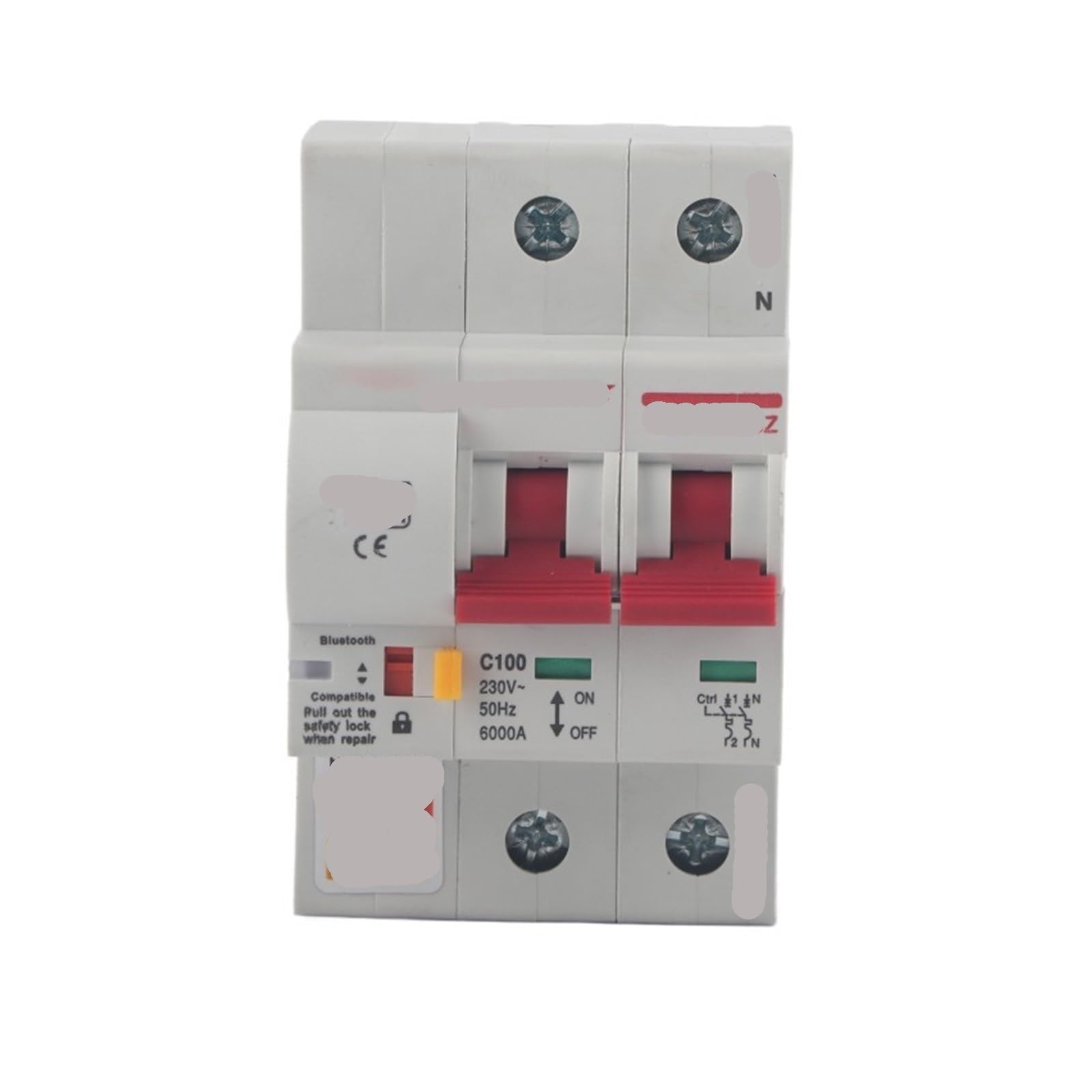 Disjoncteur intelligent 2P 16A connecté pour tableau électrique