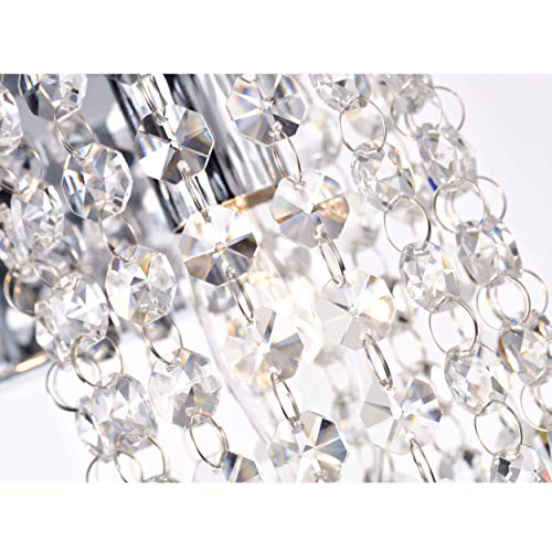 Otis Designs Round Shade Chrome And Crystal Wall Sconce #TOP7