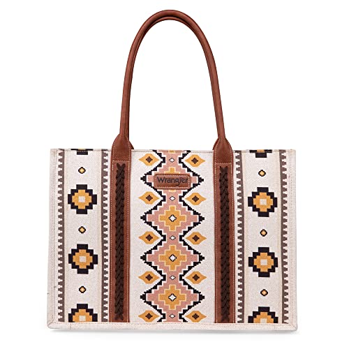Image of Wrangler Tote Bag for Women Western Purse and Aztec Satchel Handbag