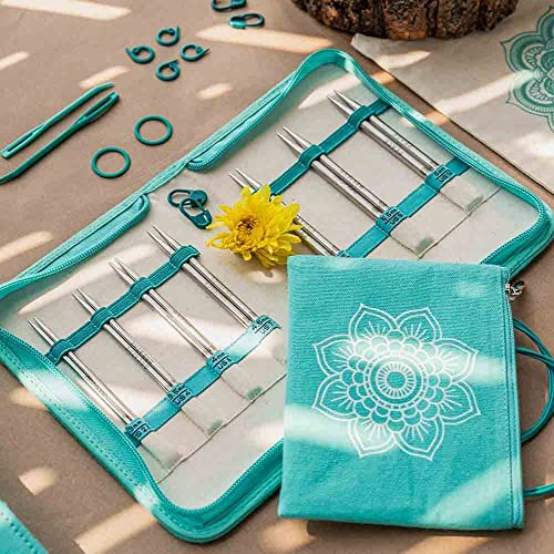 KnitPro The Mindful Collection Believe Interchangeable Needles Set 5" (13cm), Silver - Image 4
