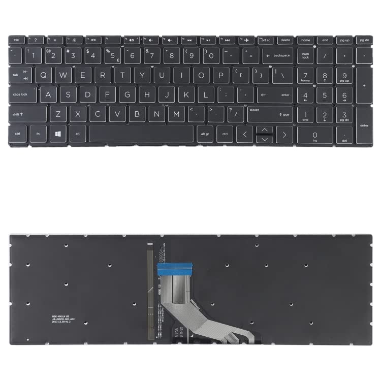 Clavier rétroéclairé US pour HP 15-db et 15-da de remplacement TPN-C135