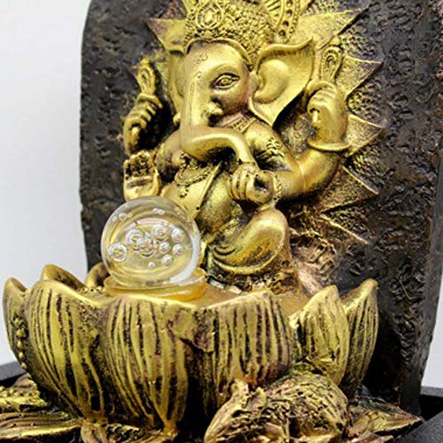 Fonte de Água Decorativa Resina Cascata Iluminação de Led GT741 - Lorben