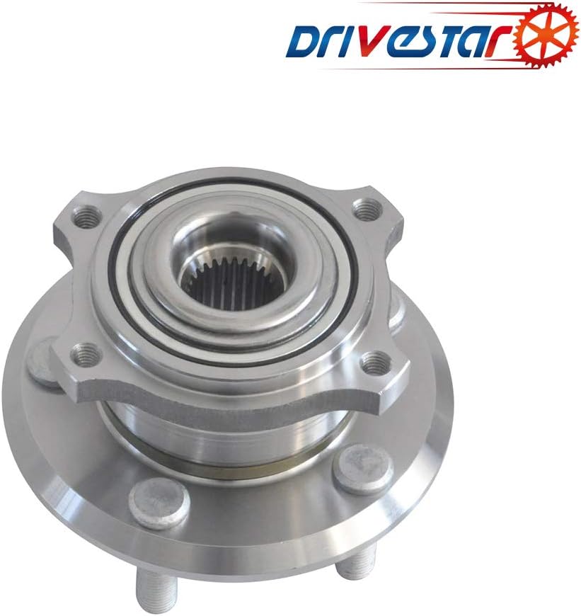 DRIVESTAR 513225 AWD Front Wheel Hub & Bearing Assembly Left/Right for Chrysler 300 2005-17, for Dodge Charger 2007-17/ Magnum 2005-08, 5 Lugs (pair)