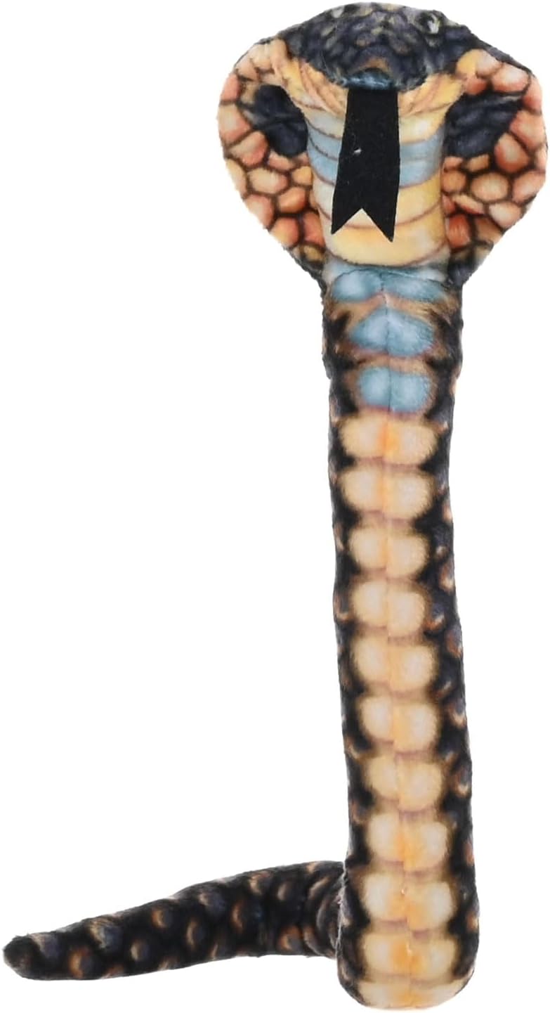 Wild Republic Coilkins Hooded Cobra, Stuffed Animal, 12 Inches, Plush Toy, Fill is Spun Recycled Water Bottles