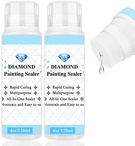 Diamond Painting Sealer, Diamond Painting Glue Sealant, Conserver Sealer for 5d Diamond Painting Extra Large Diamond Art Painting Puzzle (2pcs)
