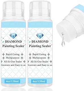 Diamond Painting Sealer, Diamond Painting Glue Sealant, Conserver Sealer for 5d Diamond Painting Extra Large Diamond Art Painting Puzzle (2pcs)