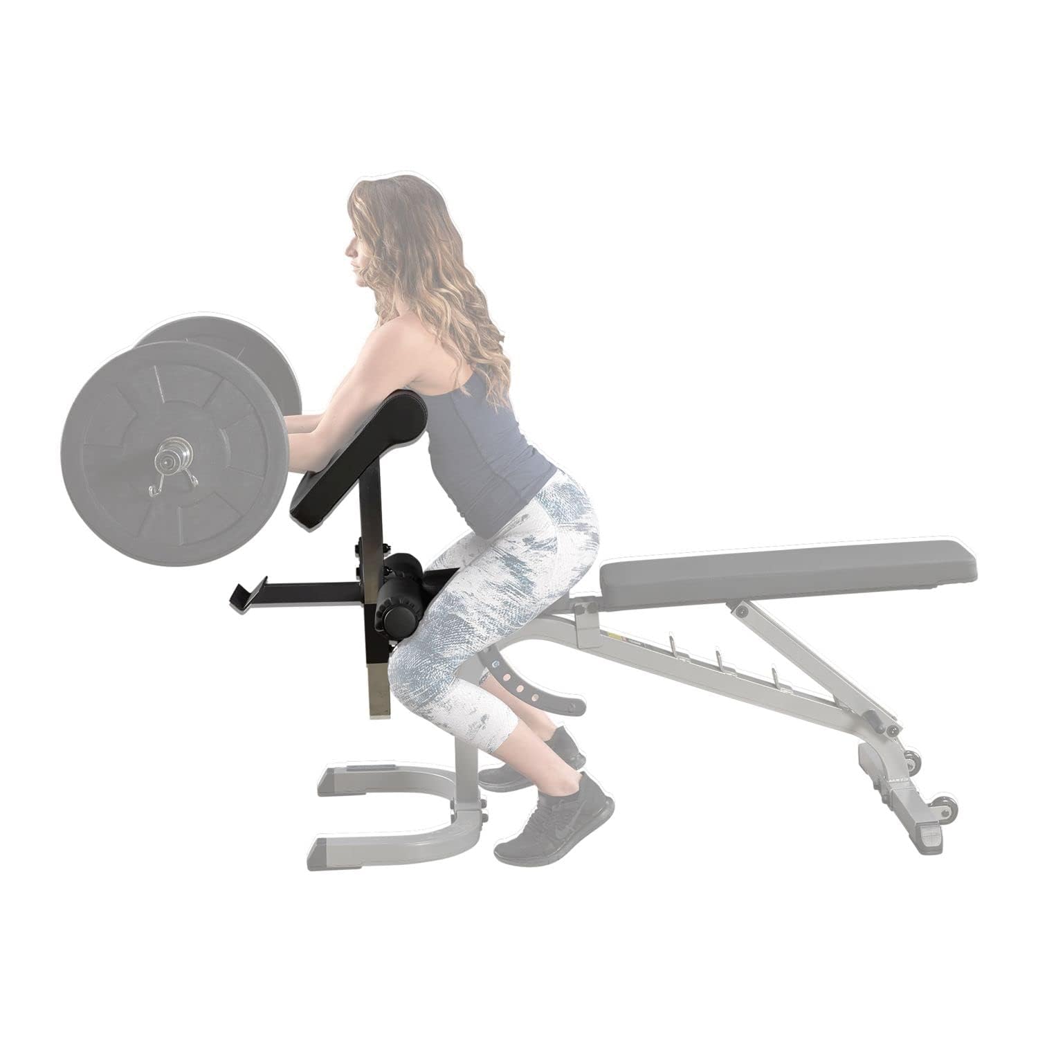 Body Solid Preacher Station de Musculation Gris