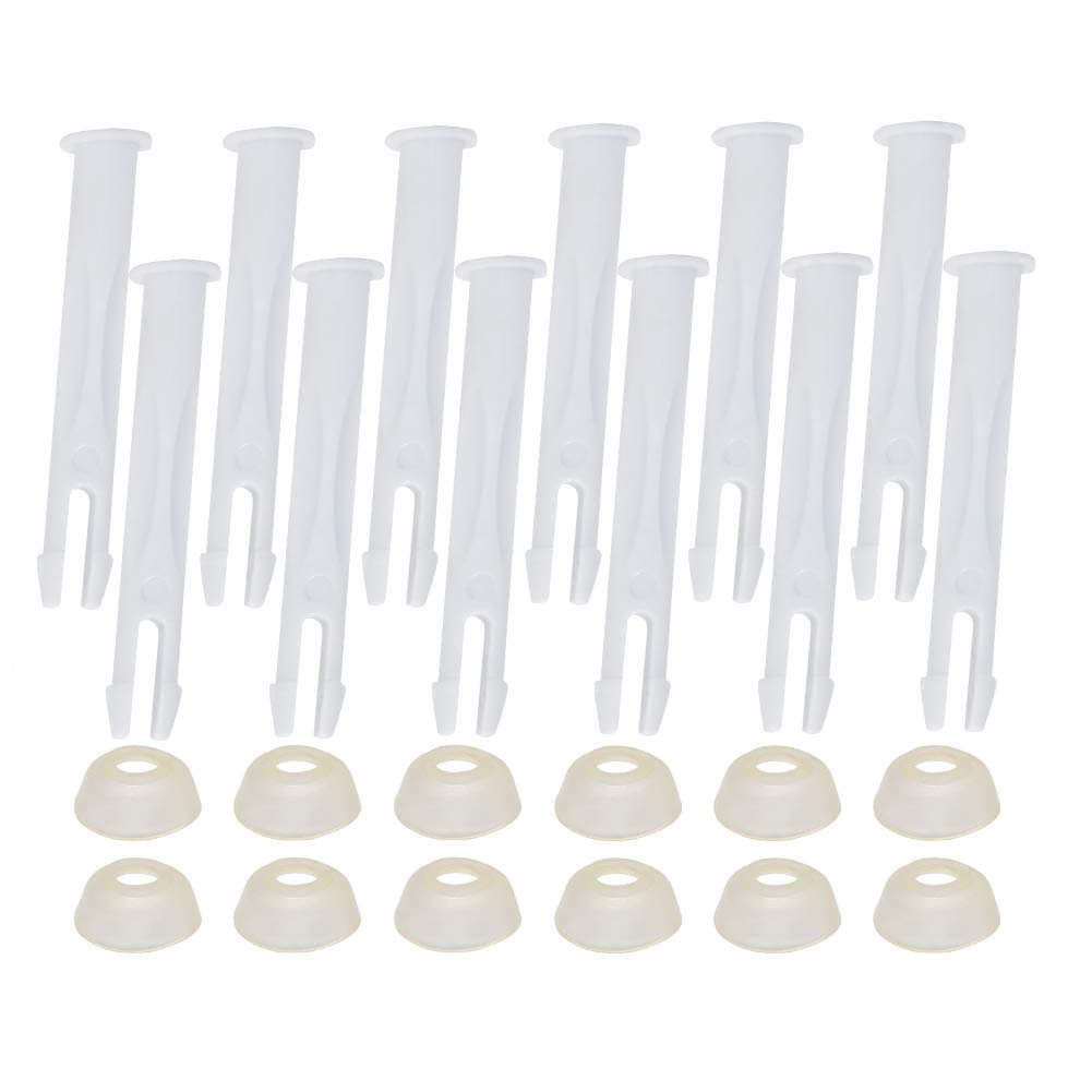 25018 Replacemet Joint Pin & Rubber Seal(12 Pack) by prime&swift Fit for 13' - 24' Above Ground Round Metal Frame Pools 2.75"