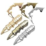 [VICHE CATT] アーマーリング フィンガーリング 指輪 甲冑 関節 アクセサリー 仮装 コスプレ用品 3種6点セット (６点セット)