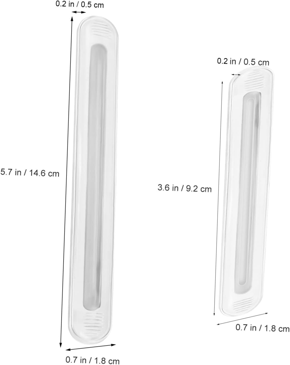 Outanaya 8pcs Adhesive Door Bumpers Invisible Collision Protection Strips for Cabinet and Wall No Noise When Closing Wall Protector for Home Office and Furniture