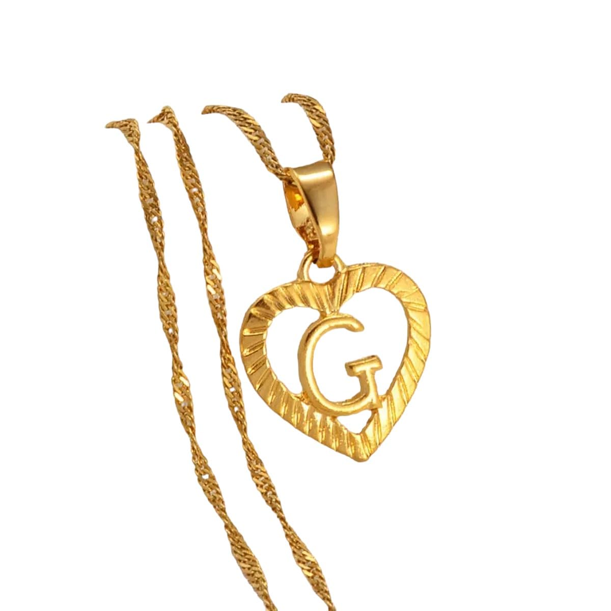 Bijoux accessoires de mode durables avec collier alphabet finition or de haute qualité