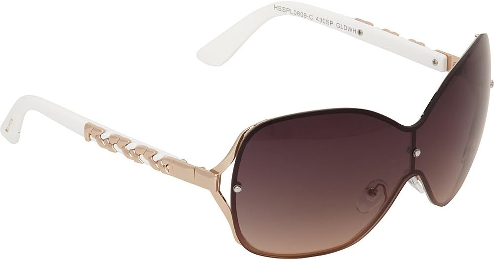 Southpole 430SP Stylish Metal UV Protective Shield Sunglasses for Women. Trendy Gifts for Women, 140 mm