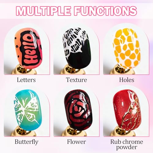 Set de Esmaltes de Gel Blanco y Negro para Uñas miniatura 4