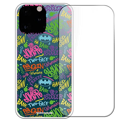 Personalaizer Kit Coque et verre trempé pour iPhone 14 Pro MAX Batman Urban Tag: Protection et style dans un seul paquet