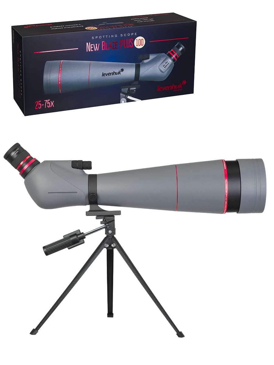 Levenhuk New Blaze Plus 100 Longue-Vue 25–75x Imperméable IP64 avec Trépied